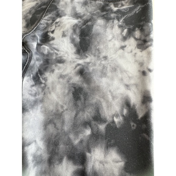 90 Degree by Reflex Womens Tie Dye High Waist Cropped Leggings Black White S - Picture 3 of 9
